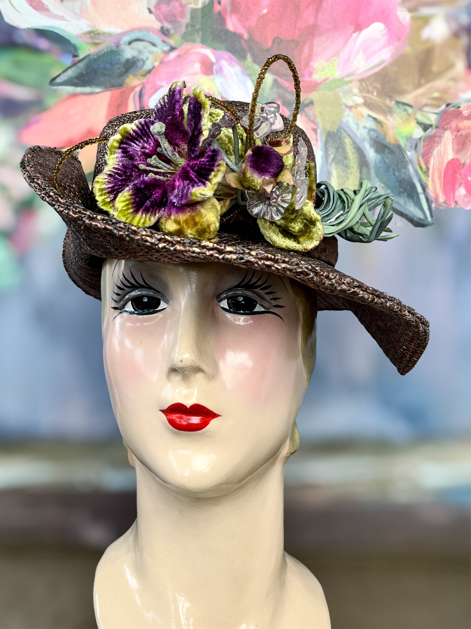 “Urban Cowgirl” Metallic Straw Hat