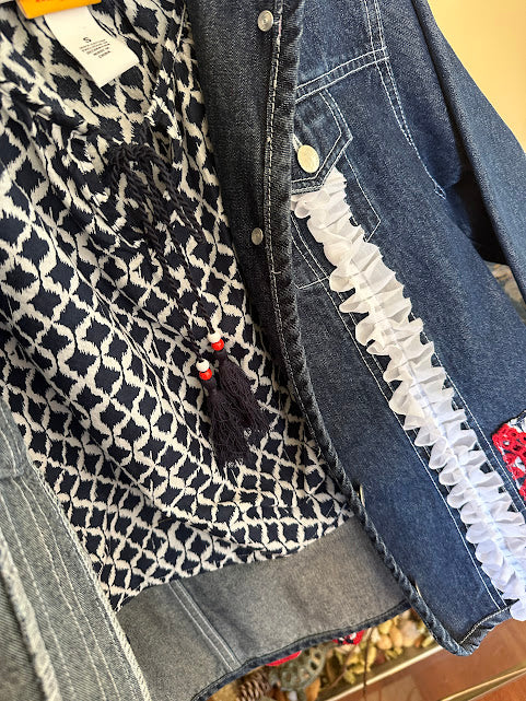 'Ashley' Patriotic Denim Jacket