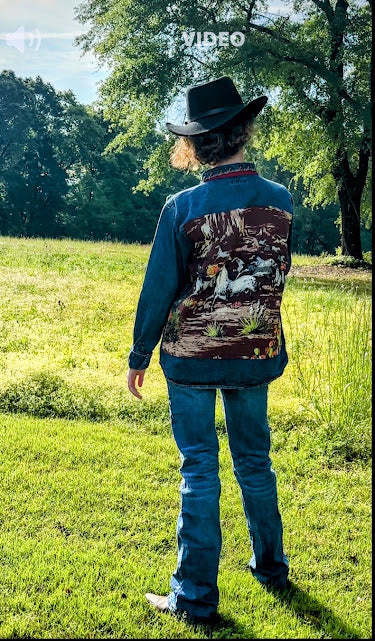 'Shay' Western-inspired Denim Top