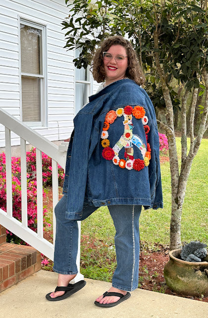 'Donna' Oversized Boyfriend Peace Jacket