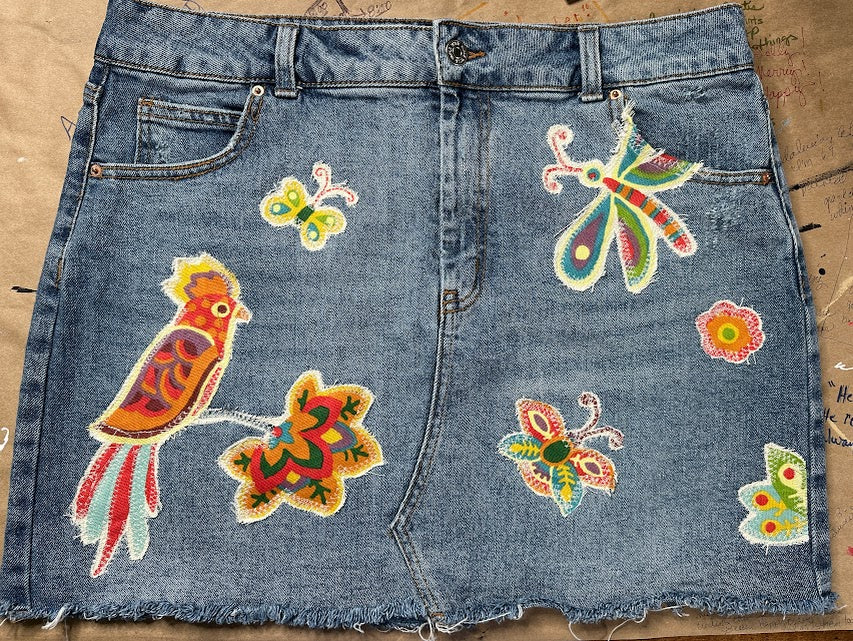 'Ansley' Butterflies & Dragonflies Skirt