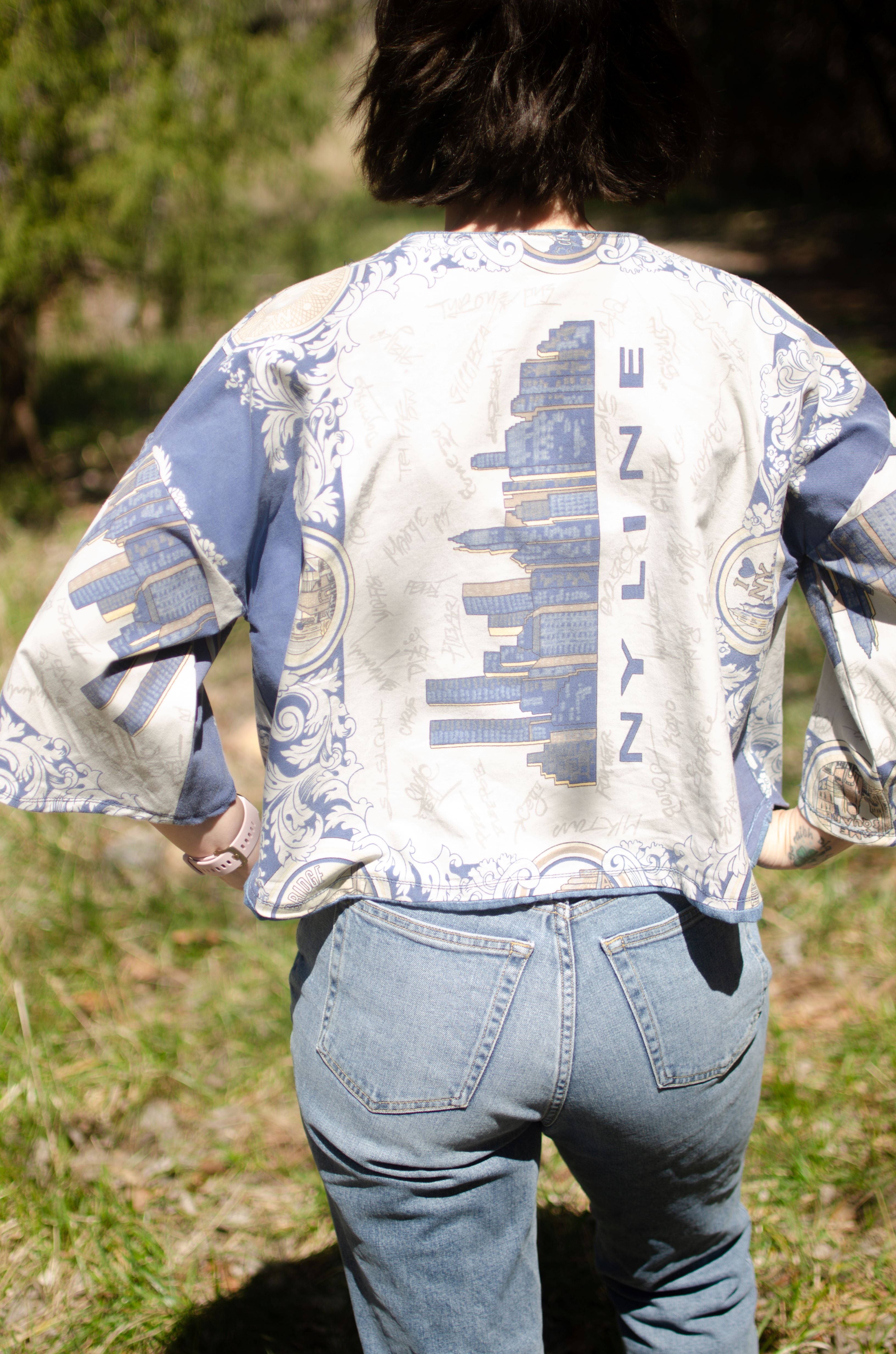 NYC Vintage Graffiti Art Crop Top