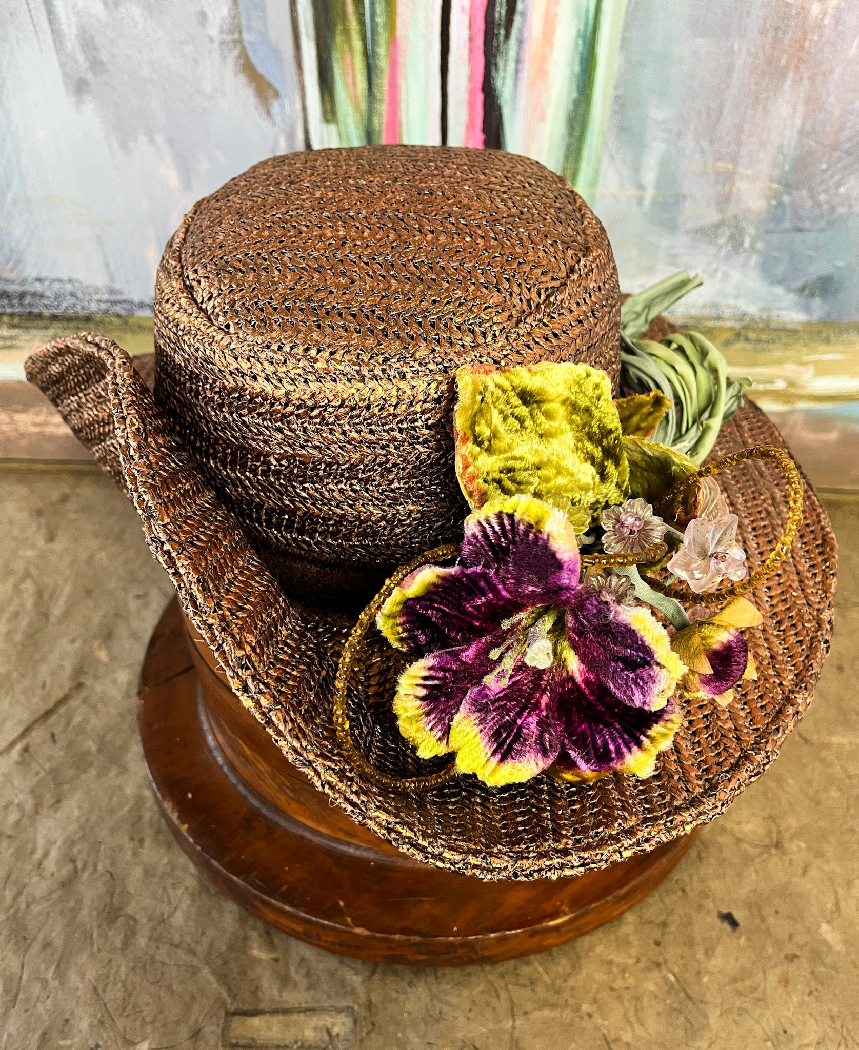“Urban Cowgirl” Metallic Straw Hat