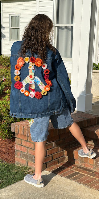 'Donna' Oversized Boyfriend Peace Jacket