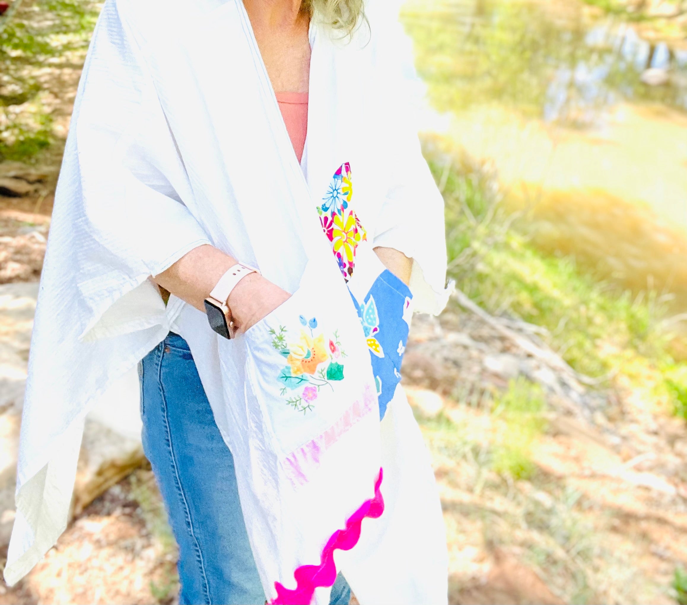 Summer Fun Up-cycled Kimono