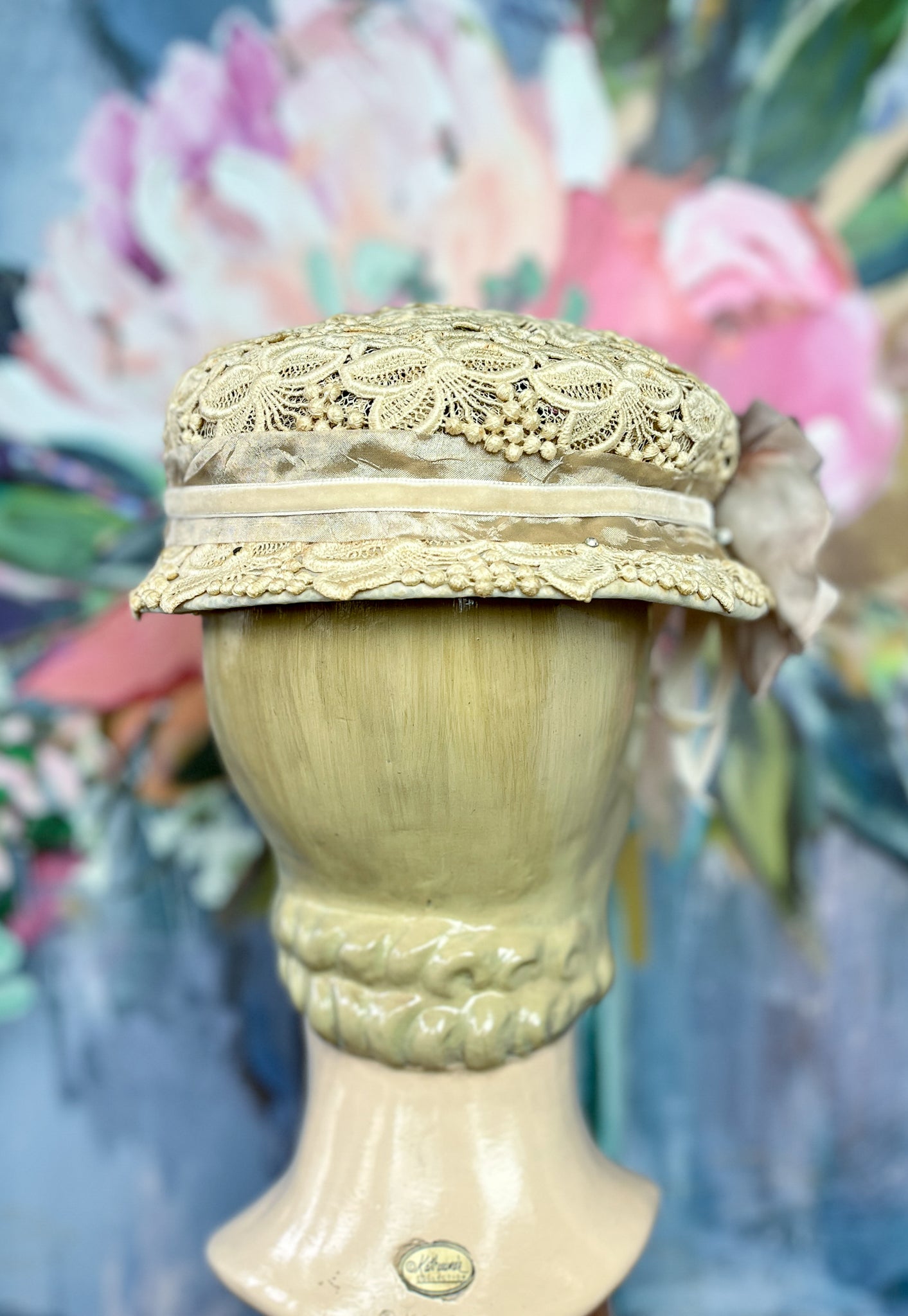 “Sunday Brunch” Vintage Lace Hat