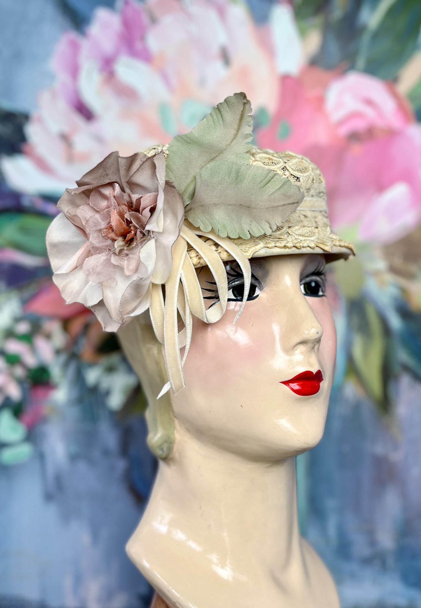 “Sunday Brunch” Vintage Lace Hat