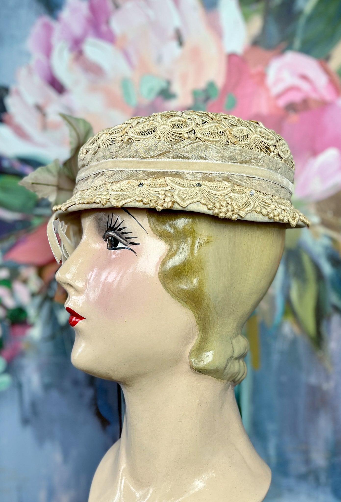 “Sunday Brunch” Vintage Lace Hat