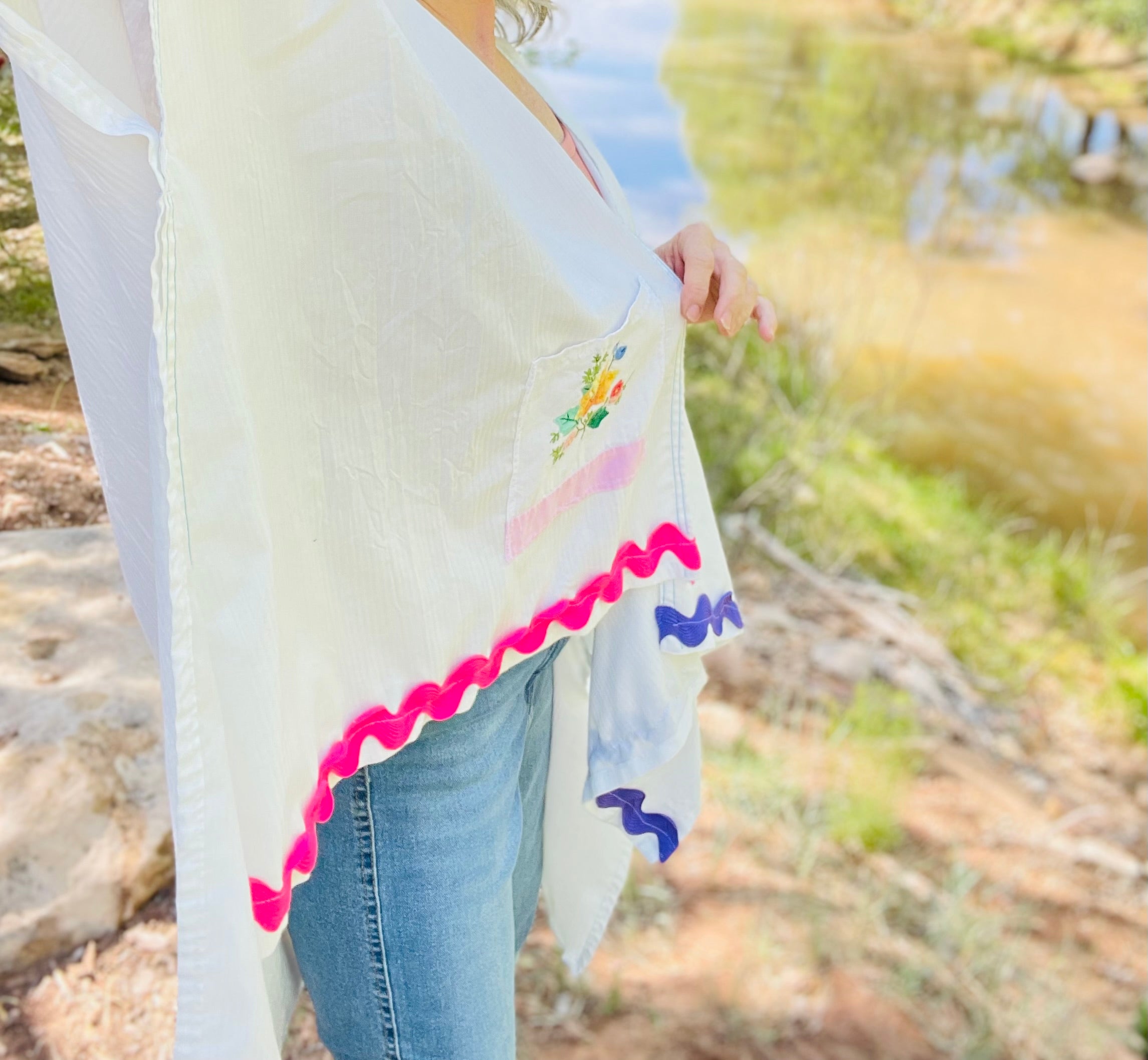 Summer Fun Up-cycled Kimono