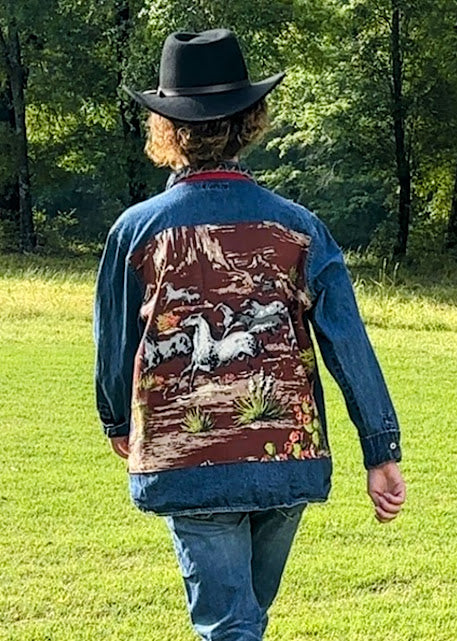'Shay' Western-inspired Denim Top