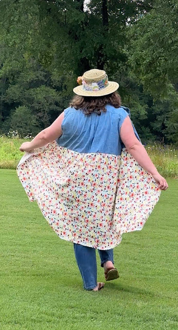 'Rose' Floral Duster
