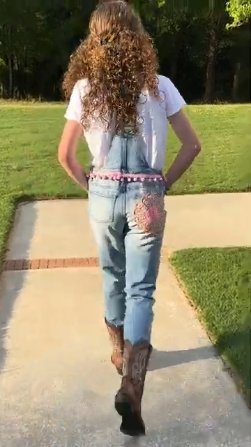 'Claire' Gypsy Handstitched Overalls