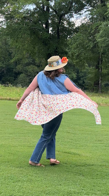 'Rose' Floral Duster