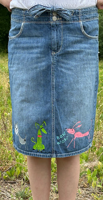 'Lulu' Hand Painted Skirt