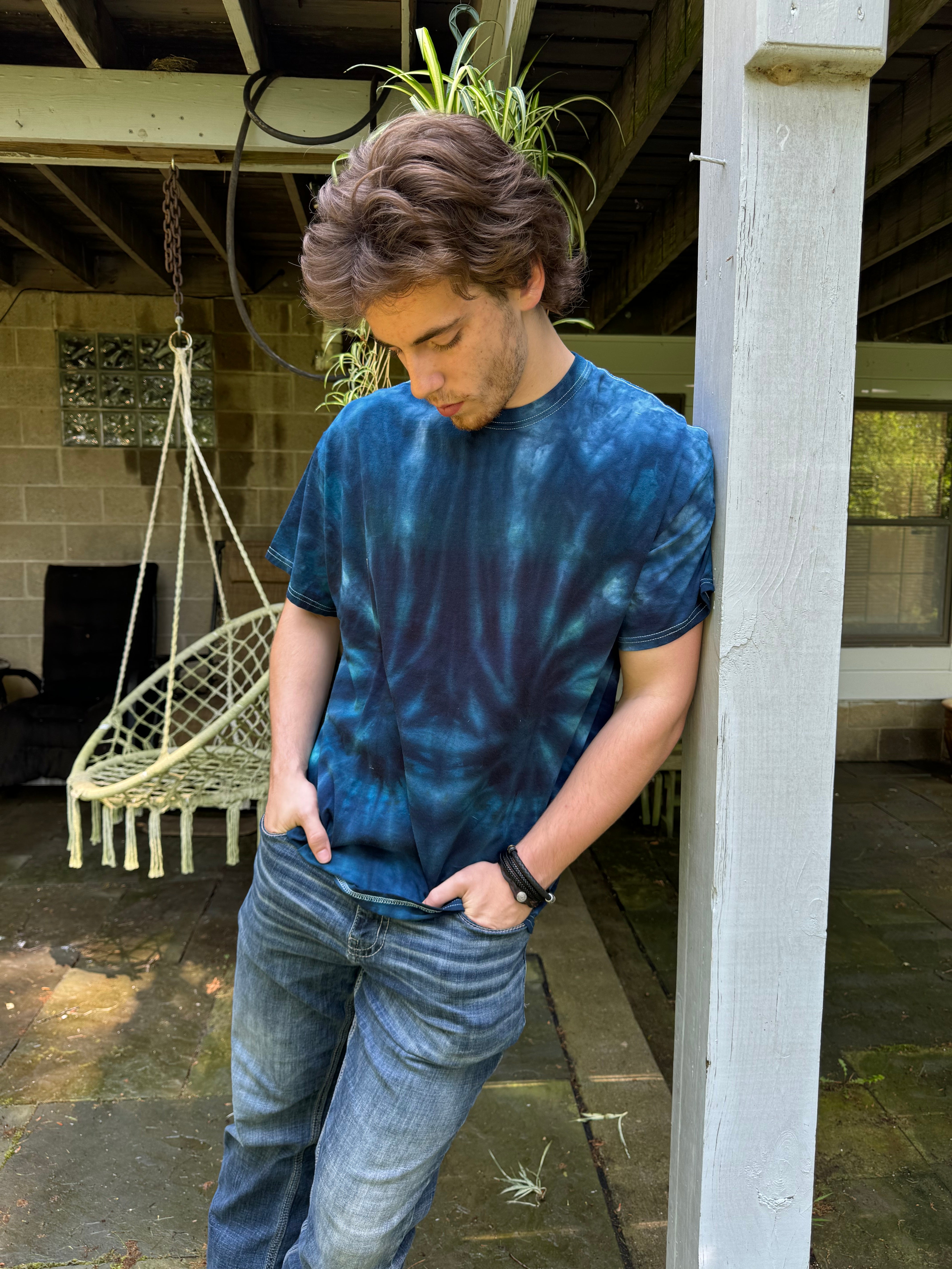 Electric Blue Fireworks Tee