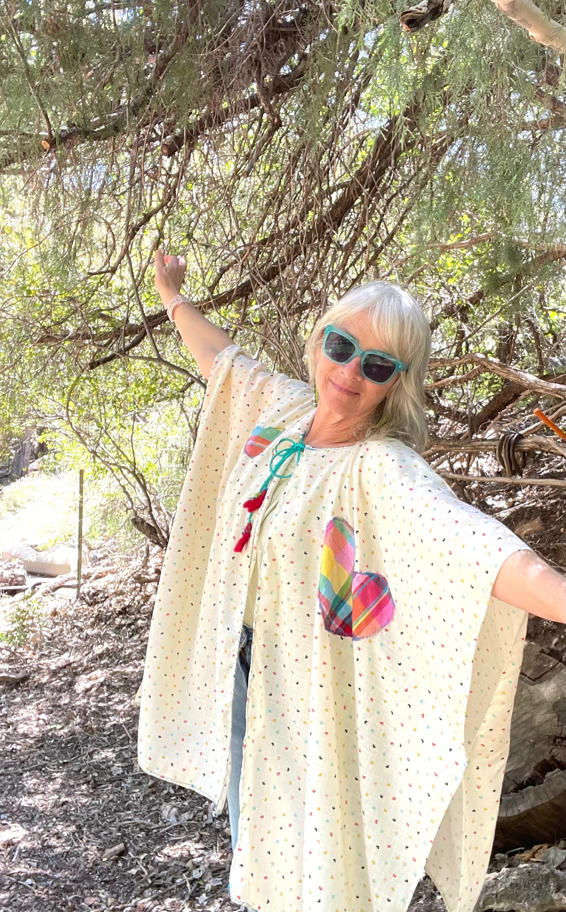 Big Heart Up-cycled cover up