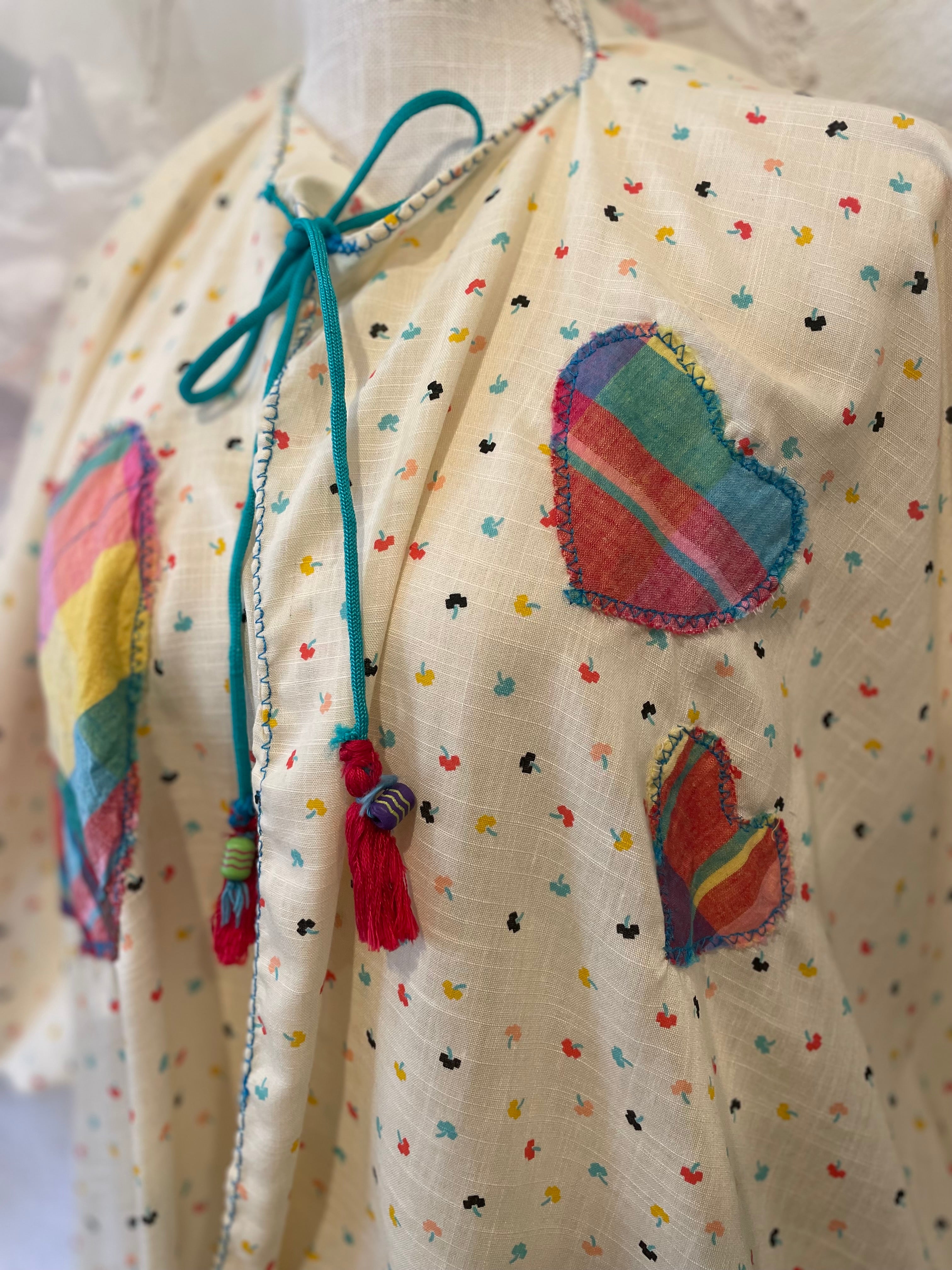 Big Heart Up-cycled cover up