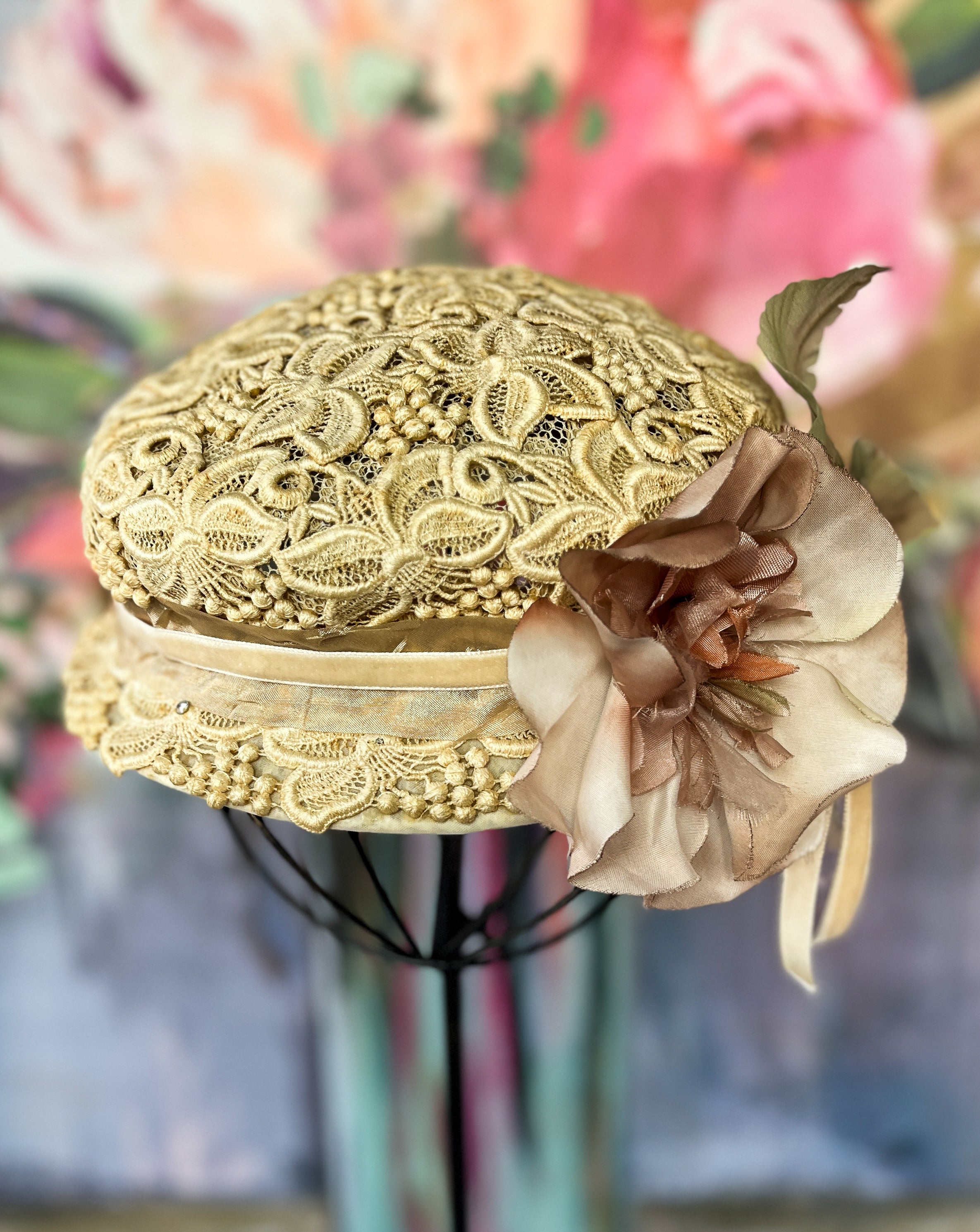 “Sunday Brunch” Vintage Lace Hat