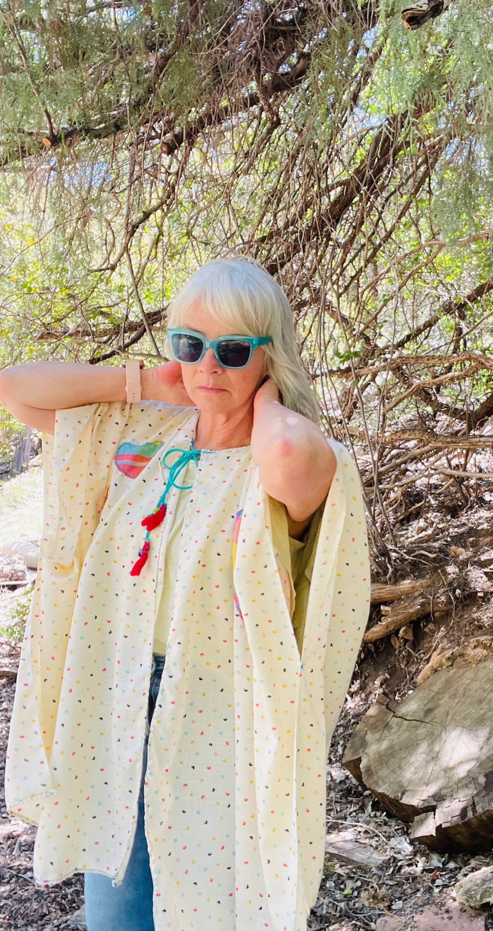 Big Heart Up-cycled cover up