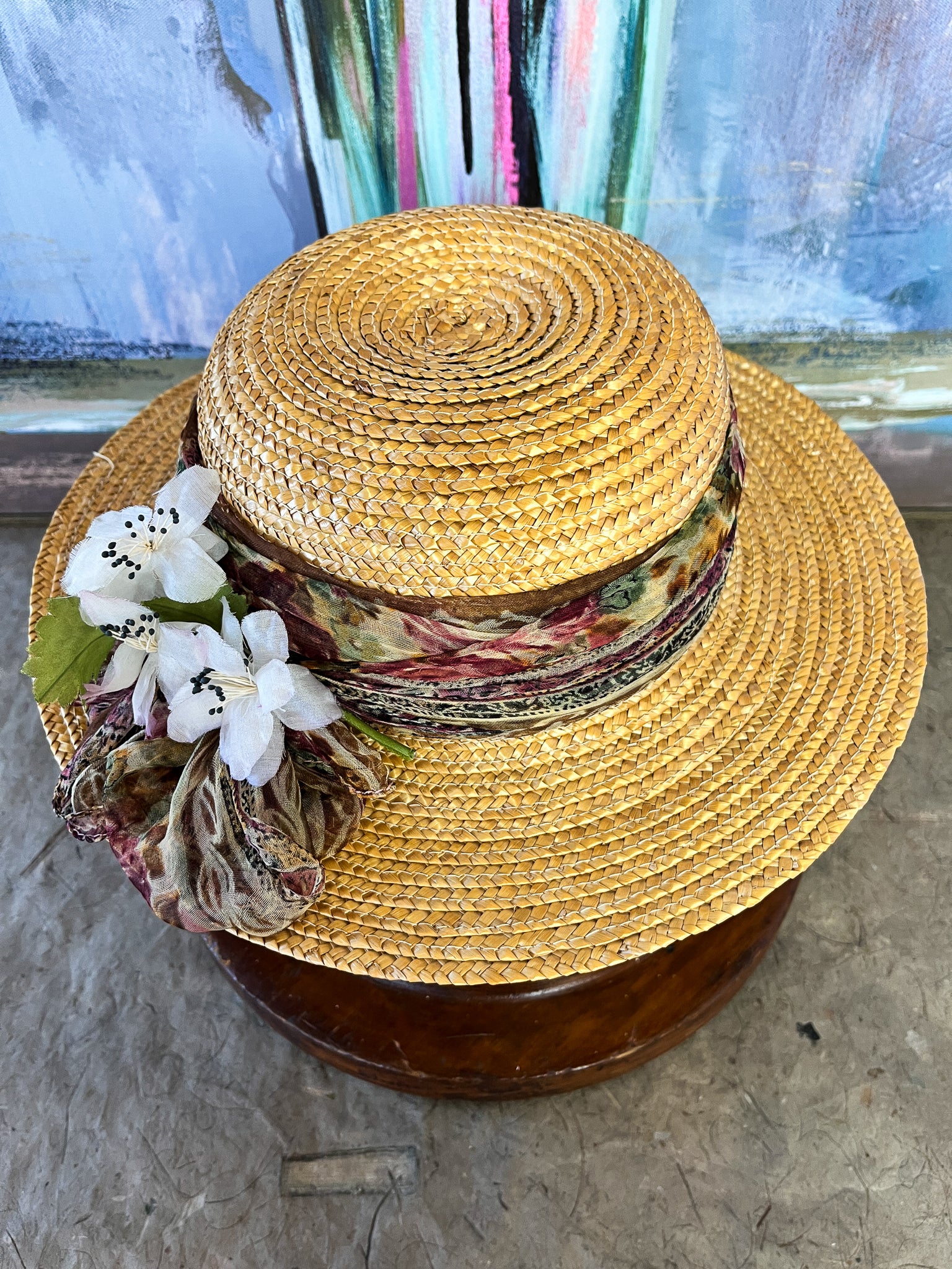 “Sunset Picnic” Summer Straw Hat