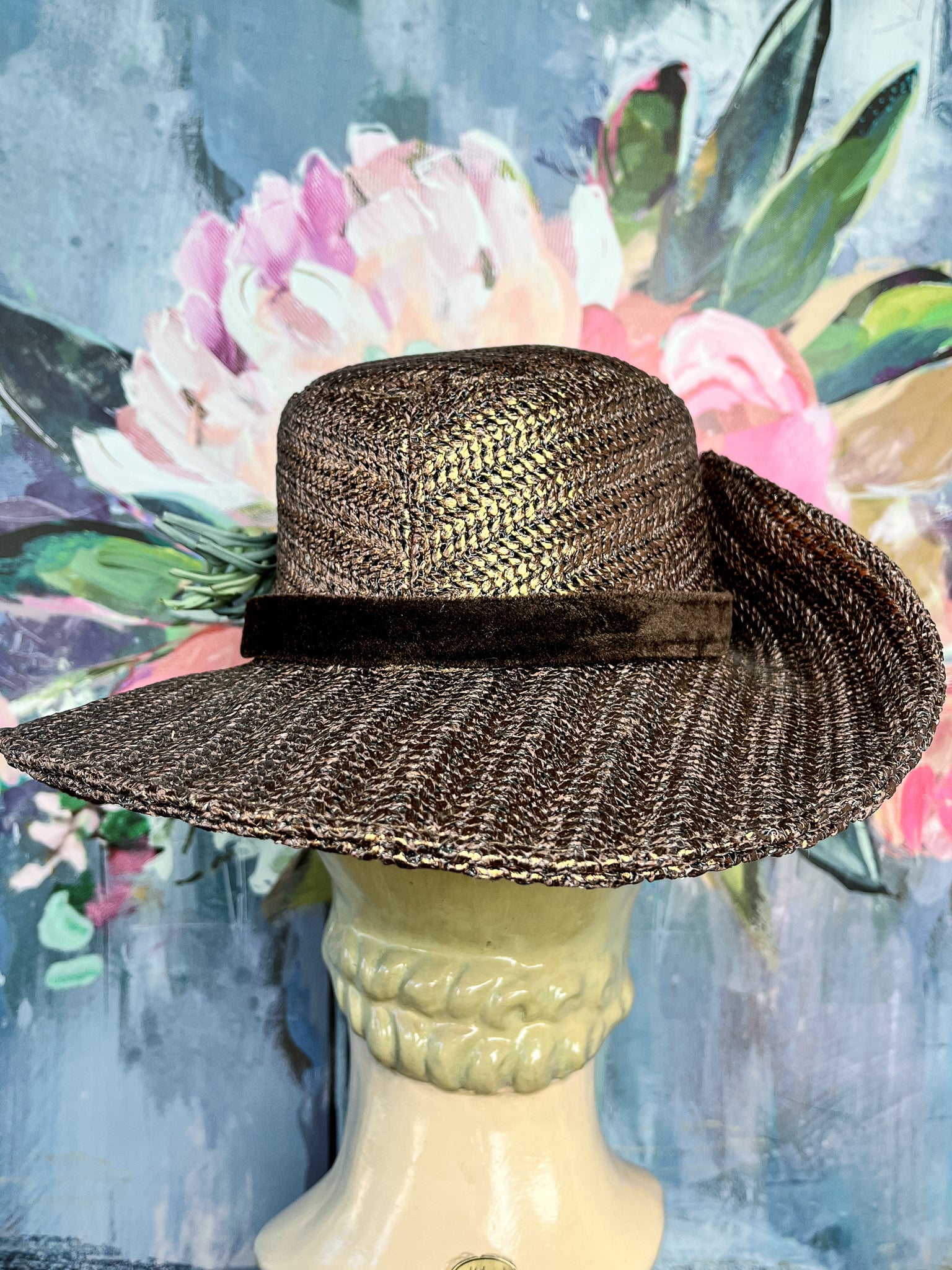 “Urban Cowgirl” Metallic Straw Hat
