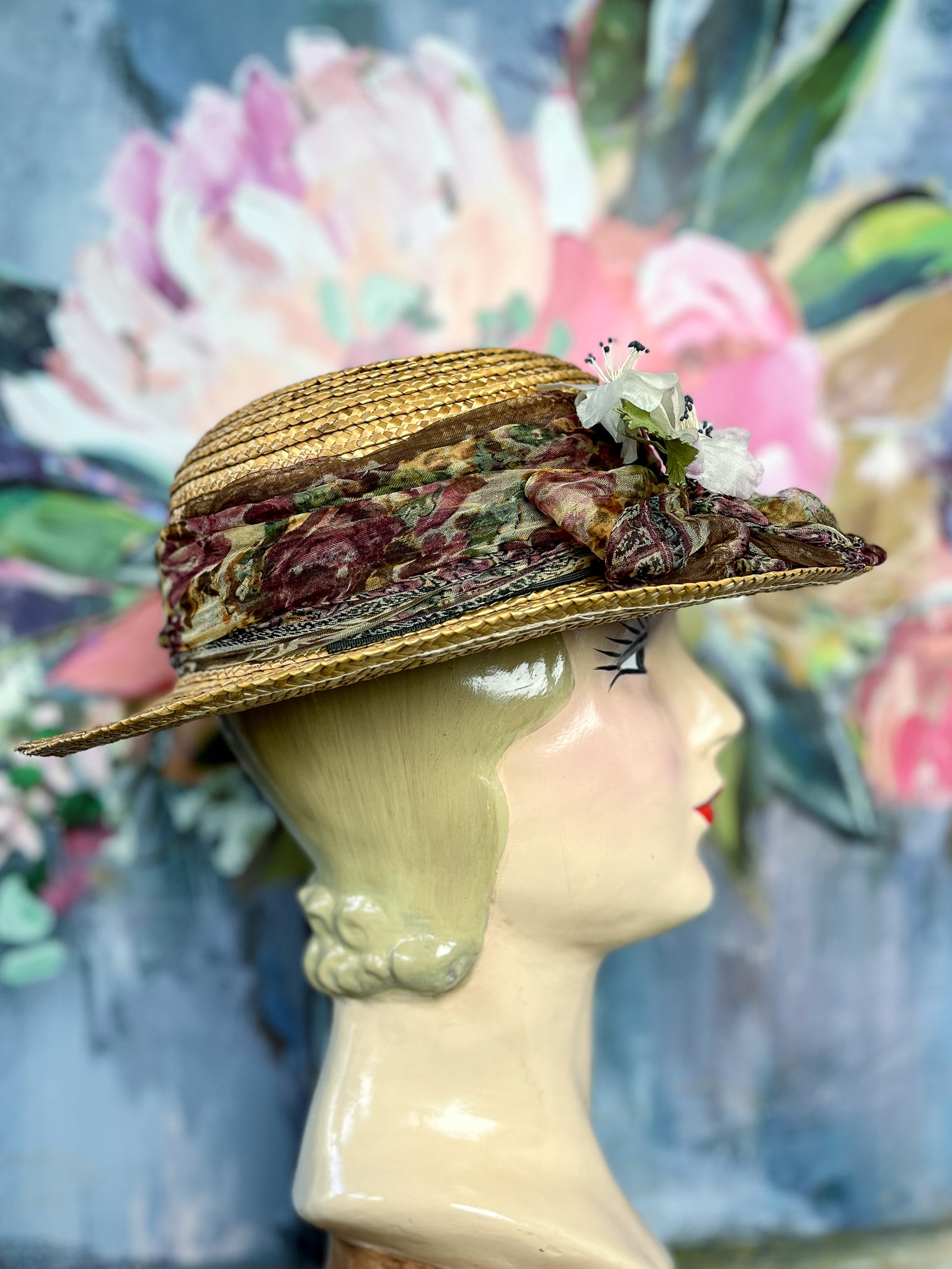 “Sunset Picnic” Summer Straw Hat