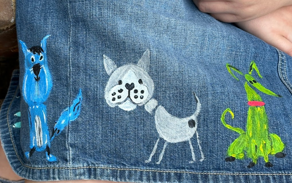 'Lulu' Hand Painted Skirt