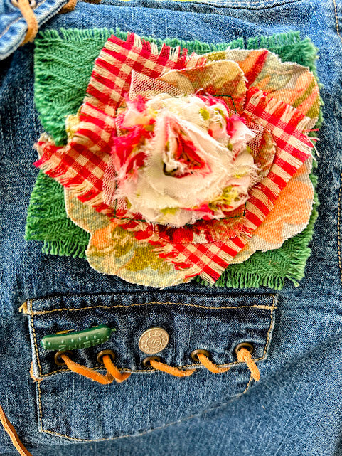 'Shay' Western-inspired Denim Top