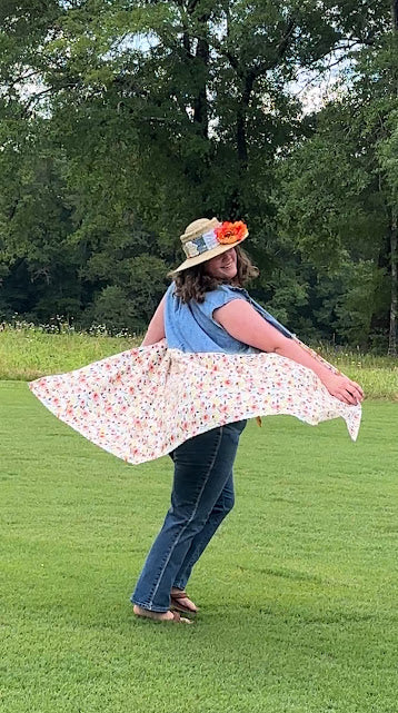 'Rose' Floral Duster