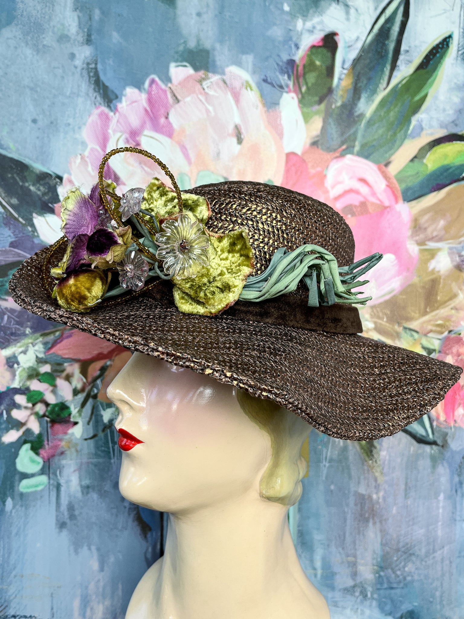“Urban Cowgirl” Metallic Straw Hat