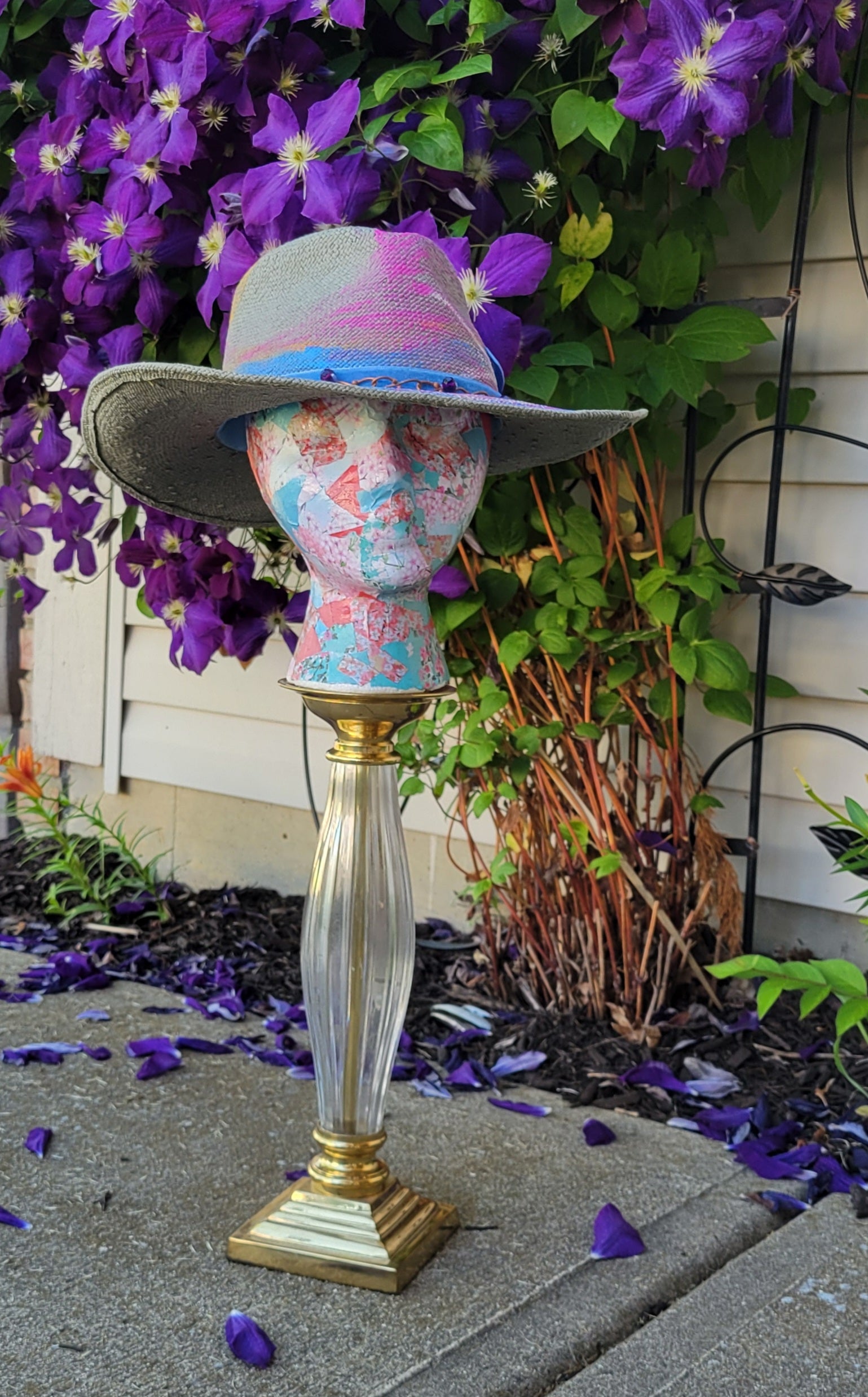 Amethyst and Blue Summer Fedora