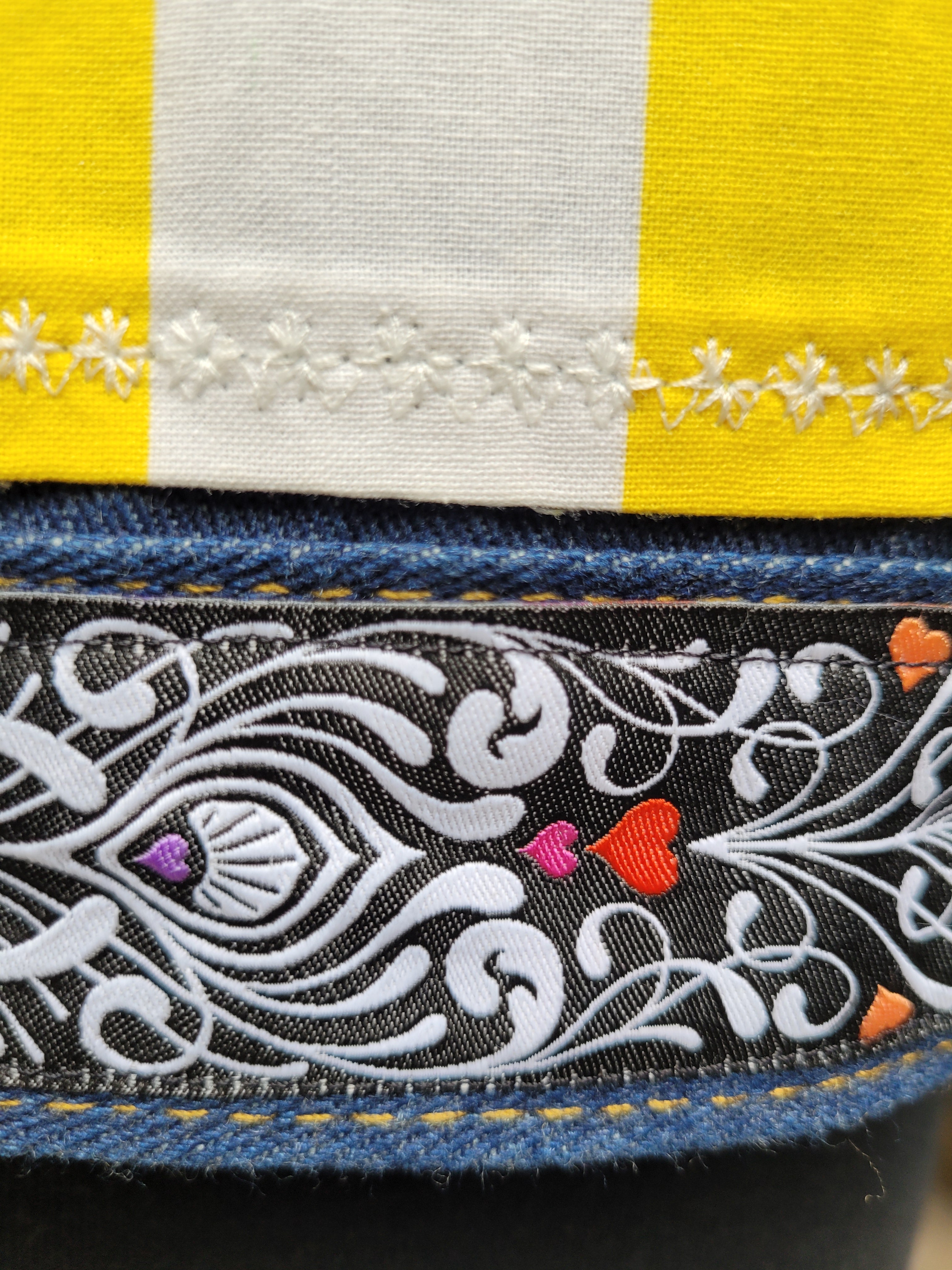 SHE One of a Kind Embroidered Jean Jacket