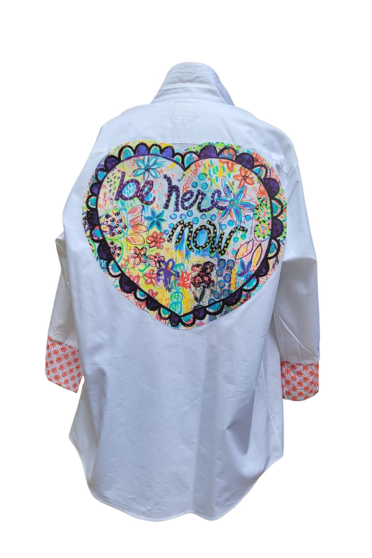 Be Here Now White Art Shirt