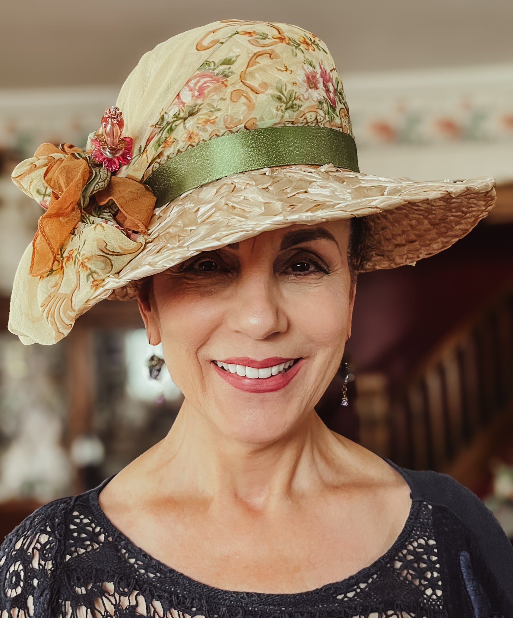 Southern Belle Vintage Straw Hat