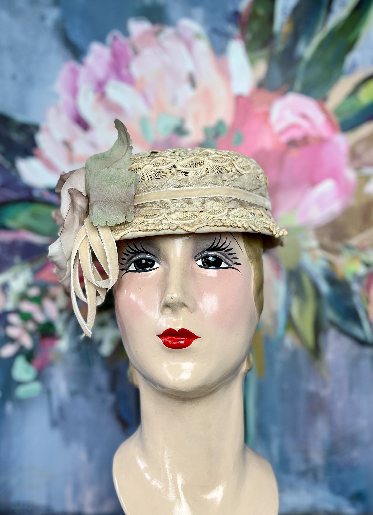 “Sunday Brunch” Vintage Lace Hat