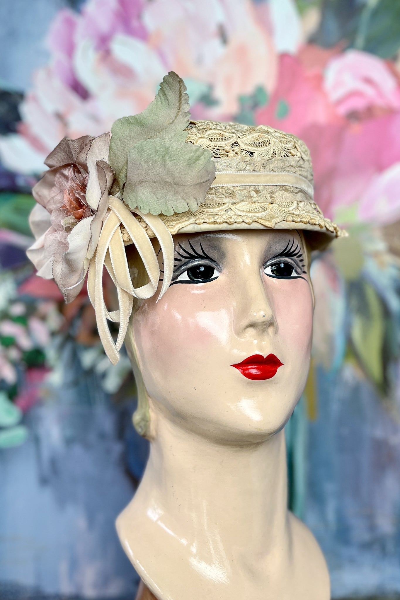 “Sunday Brunch” Vintage Lace Hat