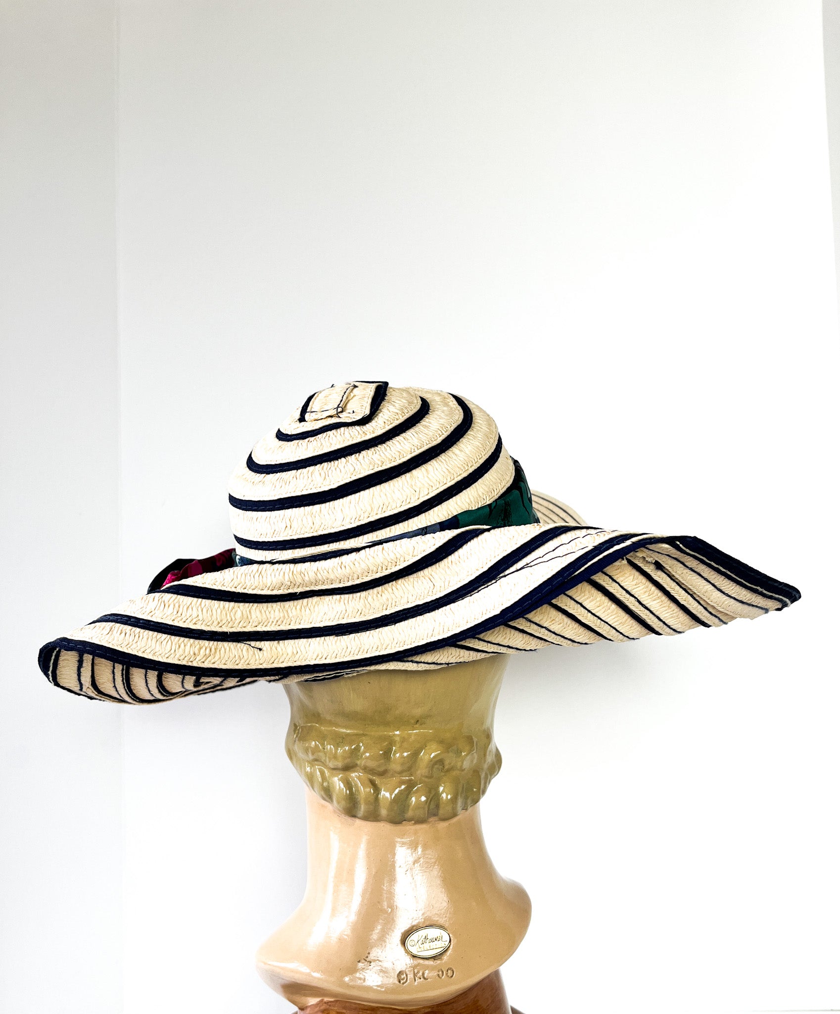 Summer Soiree Fabric and Straw Hat