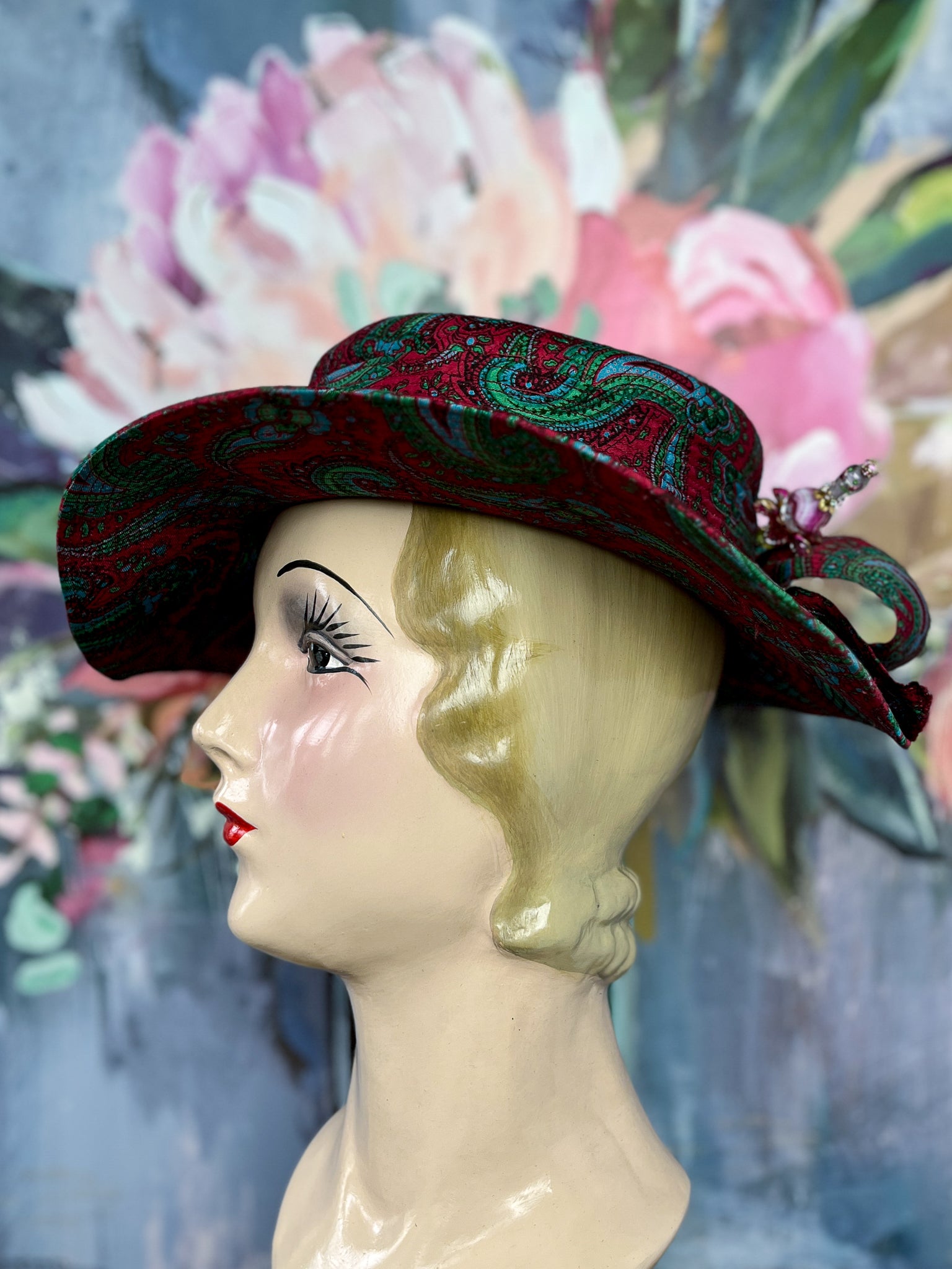 “Sweet Sophistication” Vintage Fabric Hat