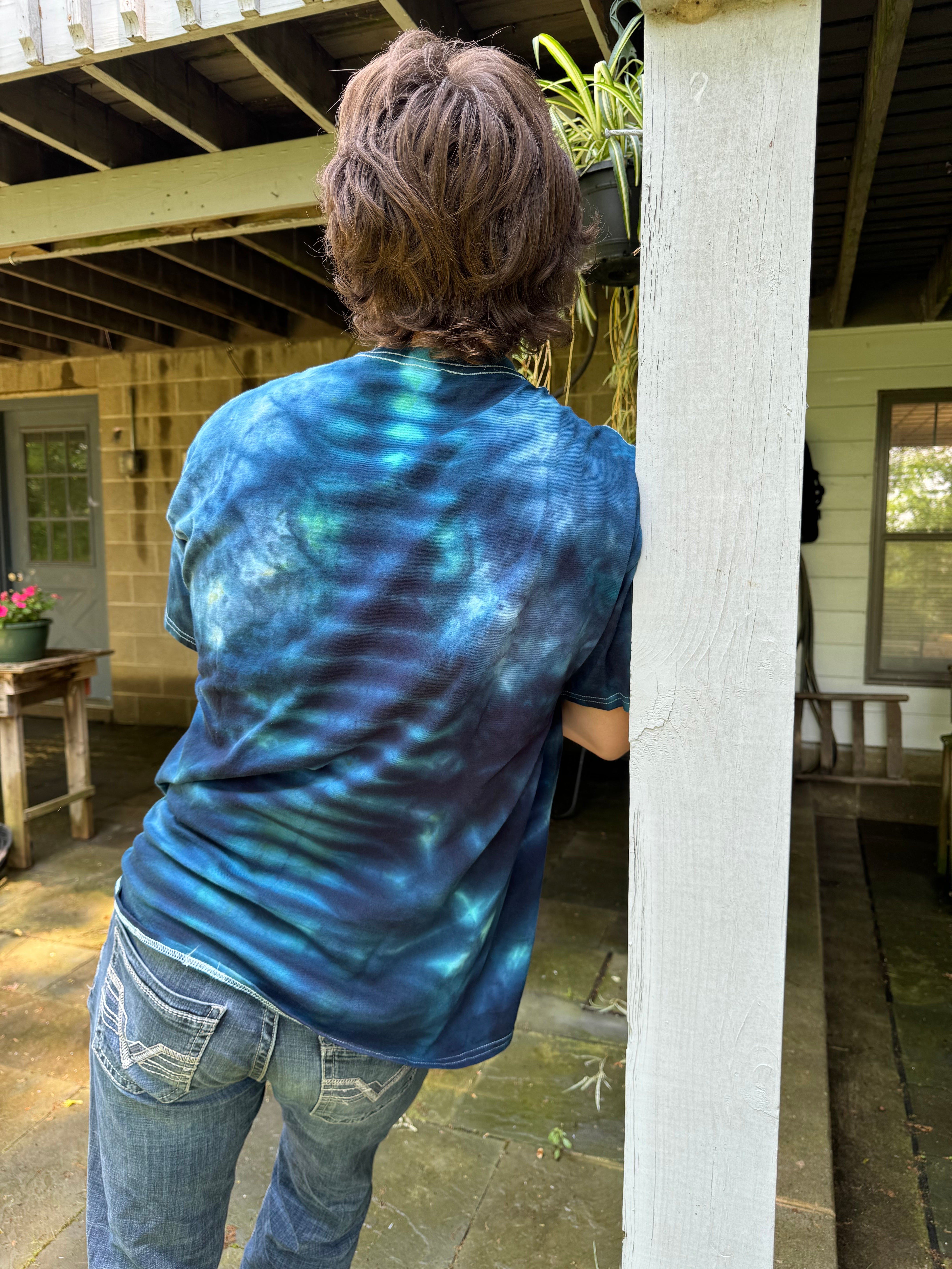 Electric Blue Fireworks Tee